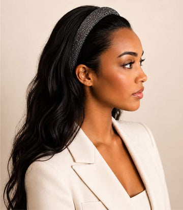Model Diadeem diamand bruinkleurig