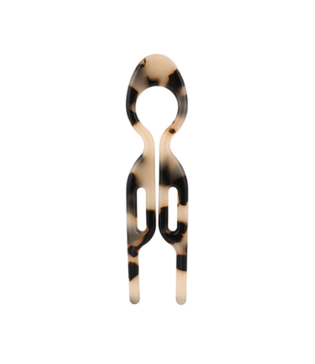 French hairpin S beige zwart
