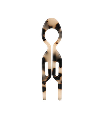 French hairpin S beige zwart
