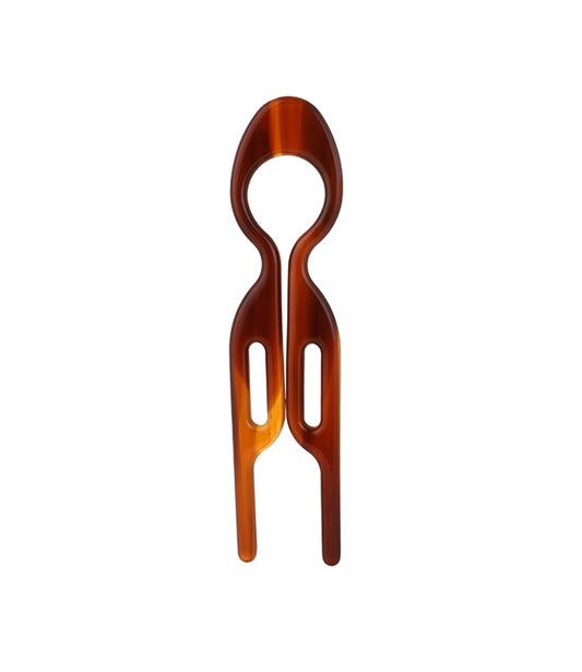 French hairpin S bruinkleurig