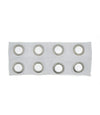 Haarband grote studs wit
