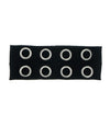 Haarband grote studs zwart