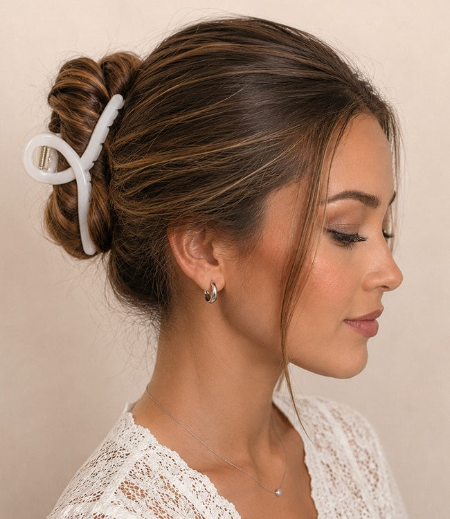Model haarklem lus wit
