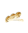 Patent speld goudkleurig schelpen achter kant