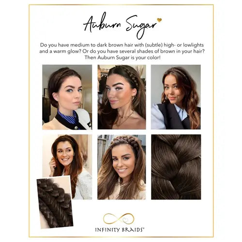 Infinity Braids - vlecht haarband - Jolie - Auburn Sugar