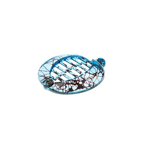 Bananenklem klein rond blauw