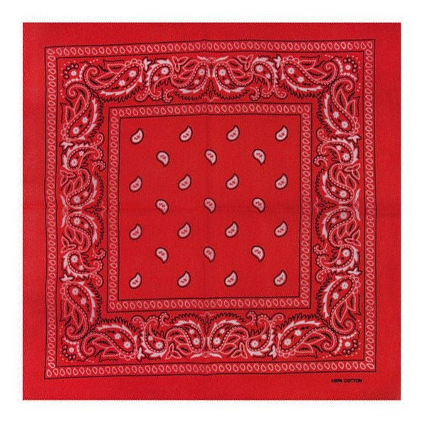 Bandana patroon rood wit