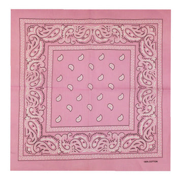 Bandana patroon roze wit