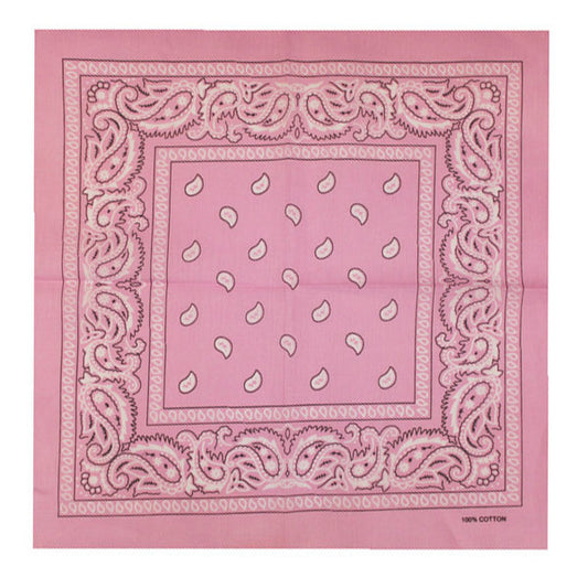 Bandana patroon roze wit