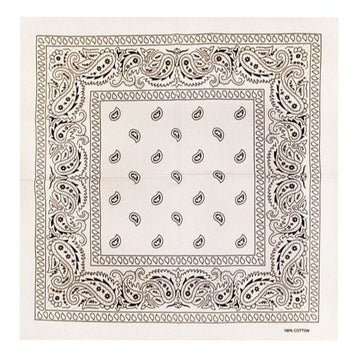 Bandana patroon wit zwart