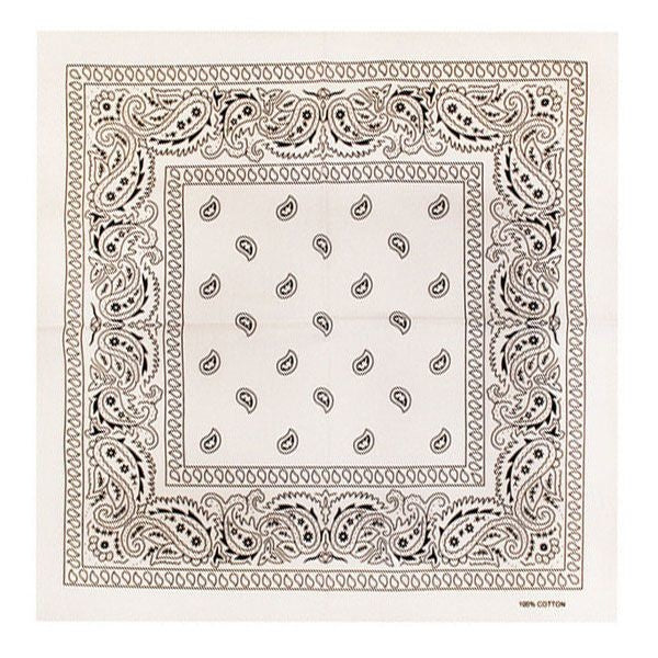 Bandana patroon wit zwart