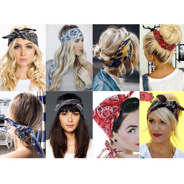 Bandana patroon zwart wit