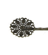 Bronskleurige haarschuifjes met ornament