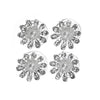 Curlies madeliefje met strass parel 4 stuks