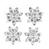 Curlies ster parel strass 4 stuks