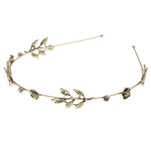 Diadeem goudkleurig rozen