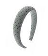 Diadeem grijs met zwarte stippen
