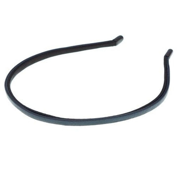 Diadeem lederlook blauw