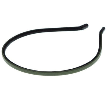 Diadeem lederlook groen