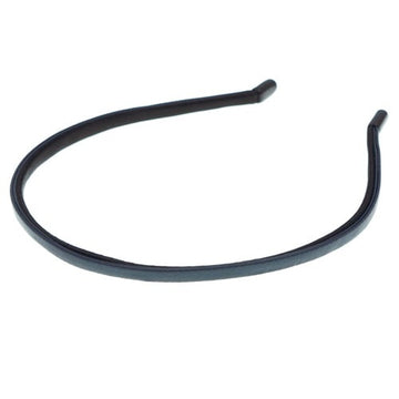 Diadeem lederlook blauw