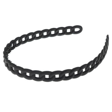 Diadeem mat zwart model ketting