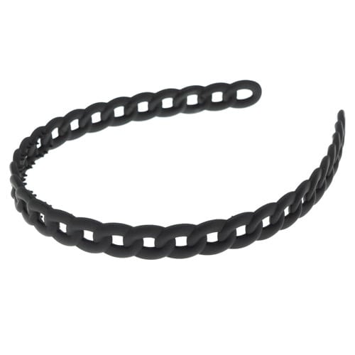 Diadeem mat zwart model ketting