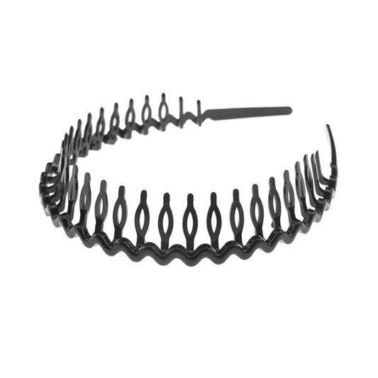 Diadeem met haarkam zwart