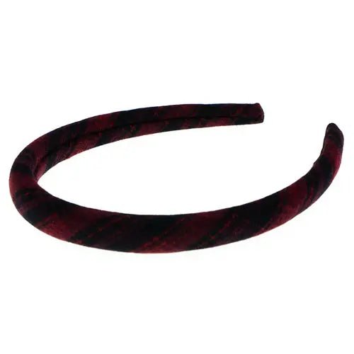 Diadeem rood/zwart geruit