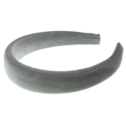 Velvet diadeem grijs