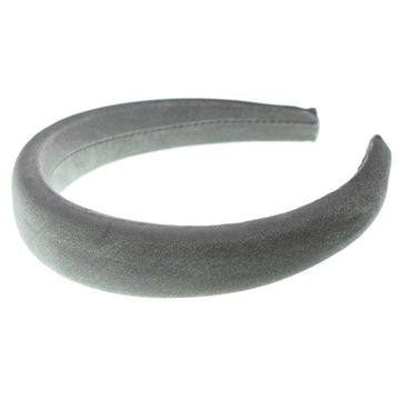 Velvet diadeem grijs