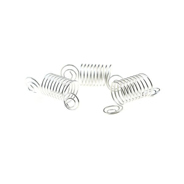 Dreadlock bead 3 stuks swirl zilverkleurig