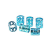 Dreadlock bead cuff 6 stuks blauw