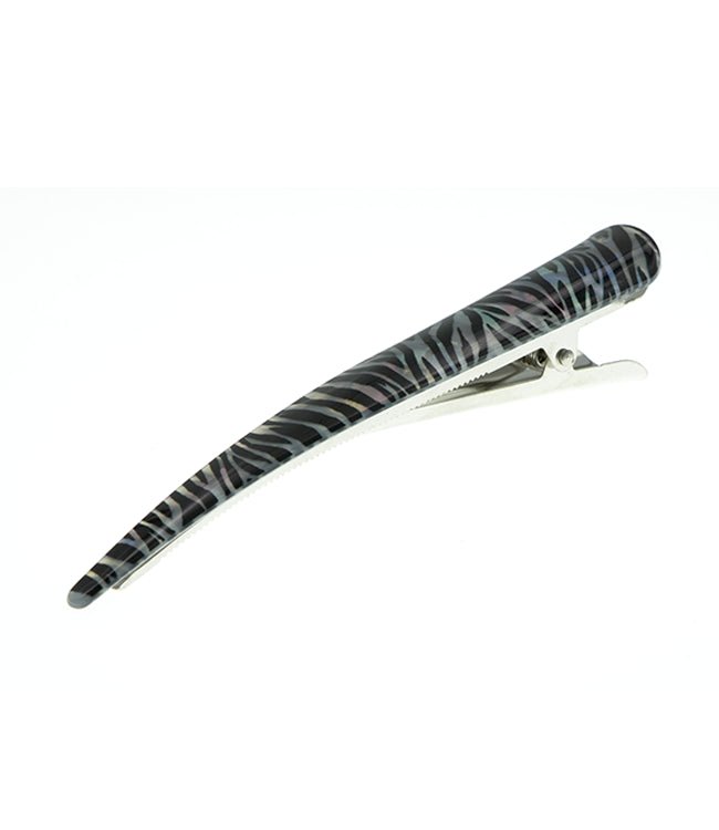 Duckklem zwart wit zebra