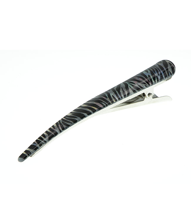 Duckklem zwart wit zebra