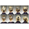 Ez comb houten bruin 4 bloemen