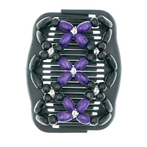 Ez comb kralen paars en zwart