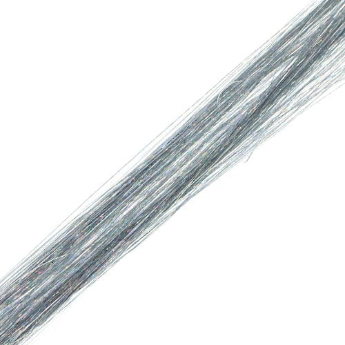 Haar glitter extension zilverkleurig