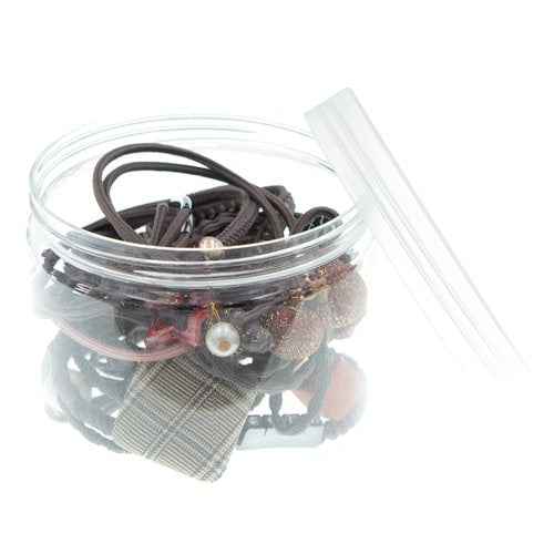 Gift set haarelastieken 15 stuks grijs