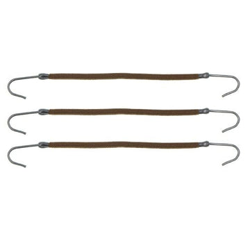 Haak elastiek set van 3 stuks bruin