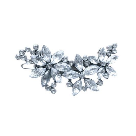 Haar ornament bloemen en strass steentjes