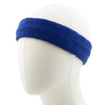 Haarband badstof blauw