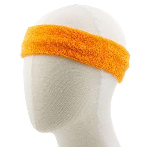 Haarband badstof oranje