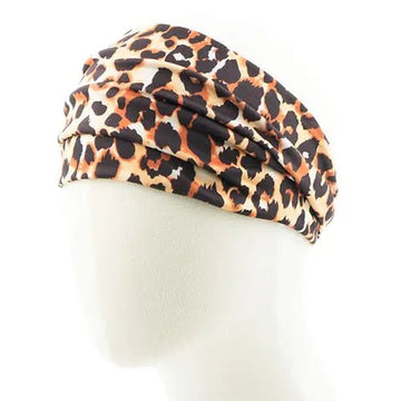 Haarband elastisch breed panterprint