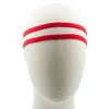 Haarband elastisch sport rood 2 stuks