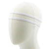 Haarband elastisch sport wit 2 stuks