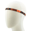Haarband elastisch sport zwart/oranje