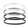 Haarband elastisch sport zwart/wit/grijs 4 stuks