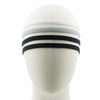 Haarband elastisch sport zwart/wit/grijs 4 stuks