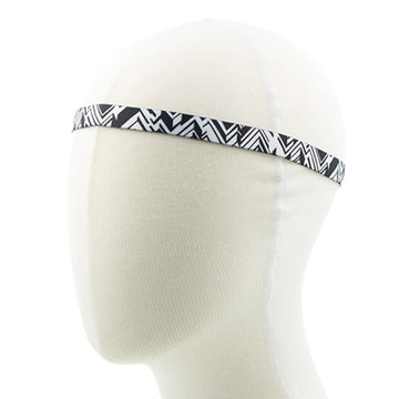 Haarband elastisch sport zwart/wit