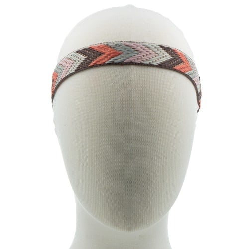 Haarband geweven multicolor V vorm